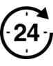 24 hour site rep icon