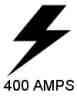 400 amps power icon