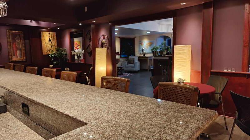 view of the bar rear doorway