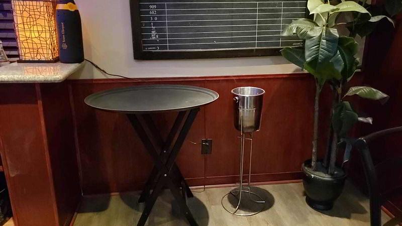 View of the rotary payphone in the bar area