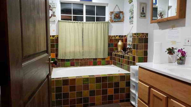 Bathroom in the motel set