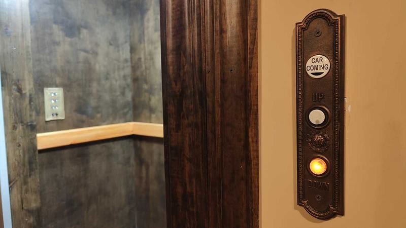 Vintage elevator call buttons