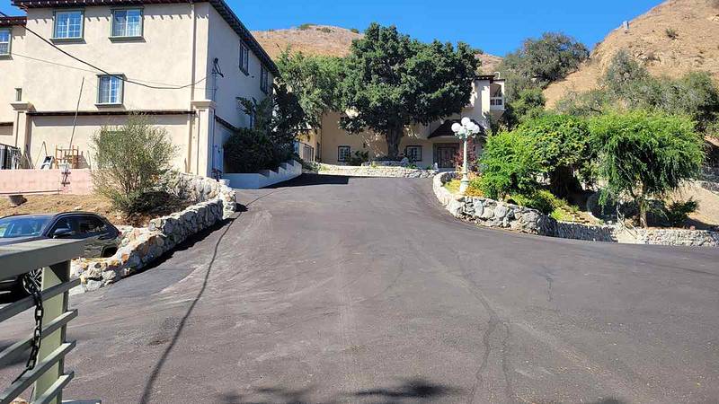 Main driveway into the property