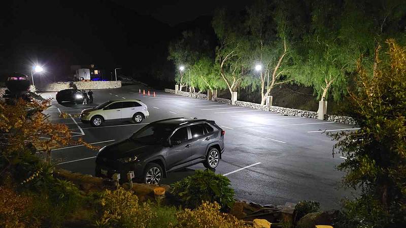 The Villa Serena - Lower Parking Lot Night Street Lights