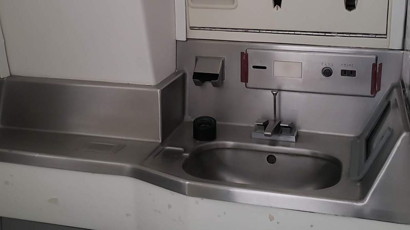 aft lavatory sink