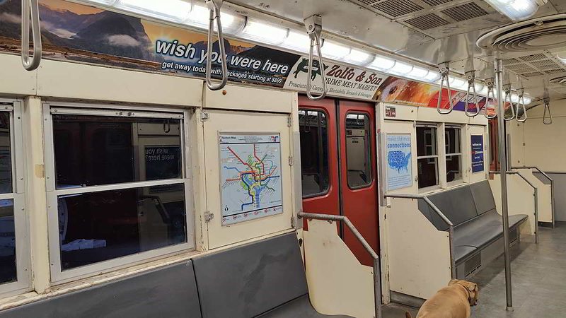 Close up views of some of the cleared advertising.